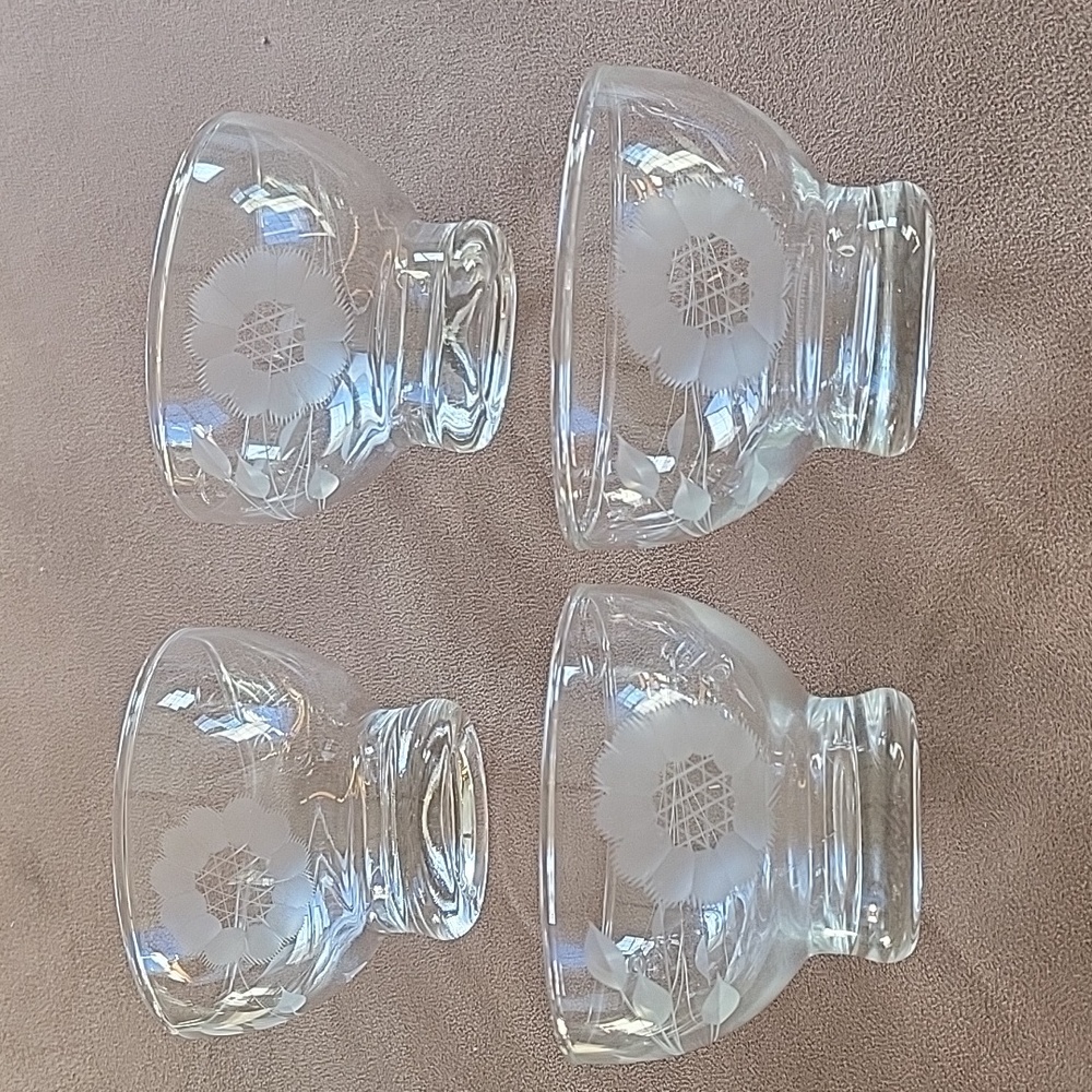 W.J. Hughes cornflower fruit salad bowls.  Set of 4